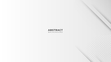 Minimal geometric white light background abstract design. Vector illustrations for business presentation, and marketing.