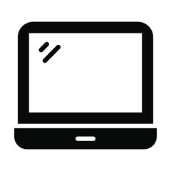 laptop vector Icon-  Glyph style high quality vector illustration.