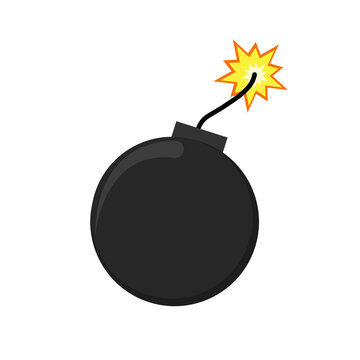 Vector illustration of an explosive bomb.