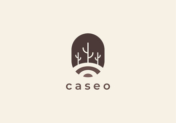 Cactus logo design badges vector Illustrations
