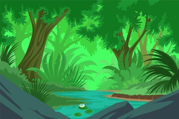 Detailed Jungle Background