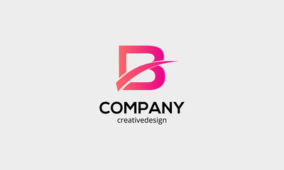 B letter logo design vector logo template