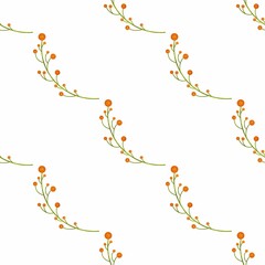 Raster Pattern of twigs, plants, leaves. Set for Wallpaper, Scrapbooking, Fabric, Postcards, Posters. Ornament Autumn, Summer, herbal, floral.