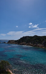 Cala Brigantina beach, little cove in Caprera island, Sardinia