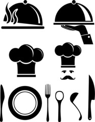 restaurant menu design with cutlery