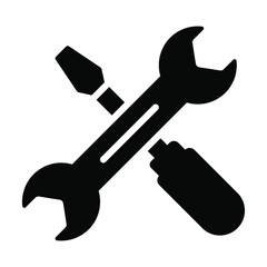 Tools vector Icon-  Glyph style high quality vector illustration.