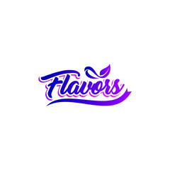 Flavors Typography logo
