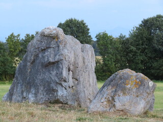 beautiful natural stone with a lion's face or something like that without being a sculpture