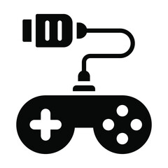 Gamepad vector Icon-  Glyph style high quality vector illustration.