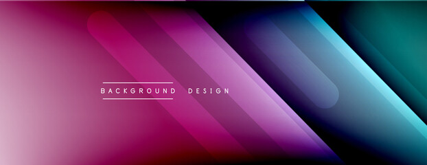 Dynamic lines abstract background. 3D shadow effects and fluid gradients. Modern overlapping forms