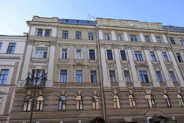 Obraz premium the facade of the house