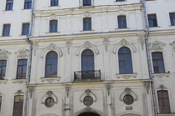 details of the facade of the building