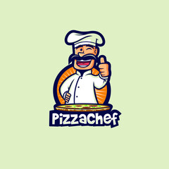 Pizza Chef With Thumb Up 