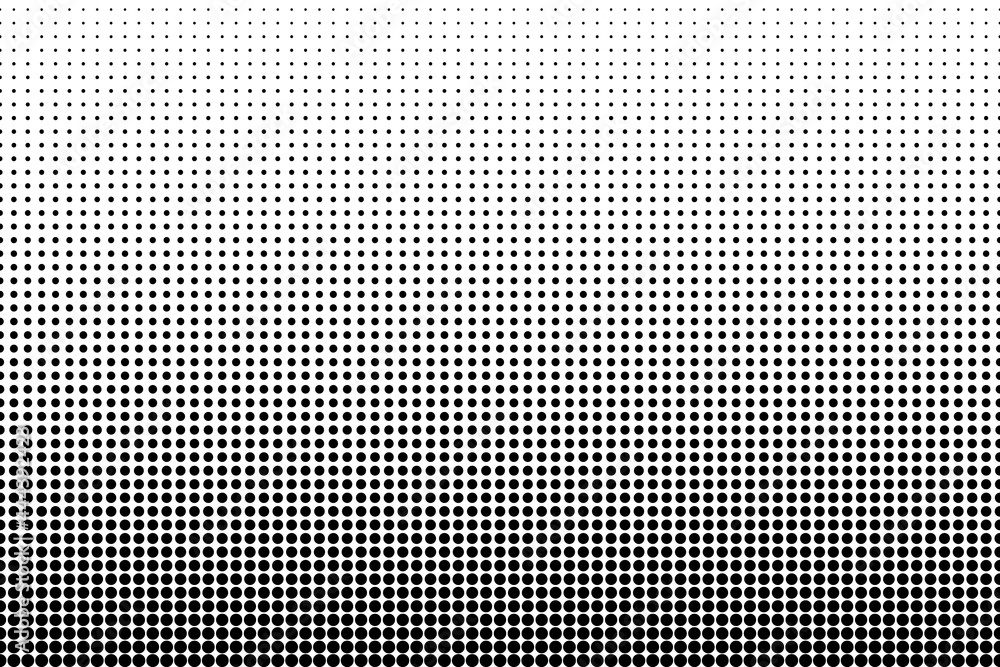 Poster dot perforation texture. dots halftone pattern. faded shade background. noise gradation. black patte