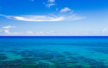 Beautiful sky and sea in the Kenting National Park of Pingtung, Taiwan
