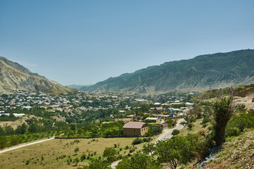 Fototapeta na wymiar villages in Dagestan