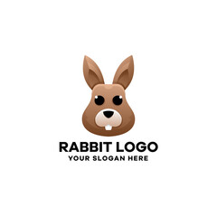 Rabbit Gradient Logo Template