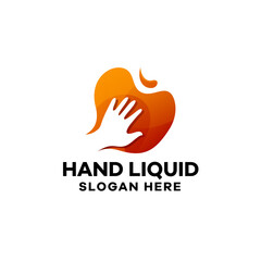 Hand Gradient Logo Template