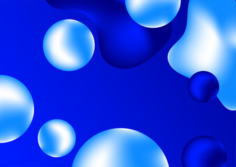 Abstract 3d liquid background for presentation design with modern corporate concept