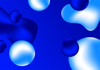 Abstract 3d liquid background for presentation design with modern corporate concept
