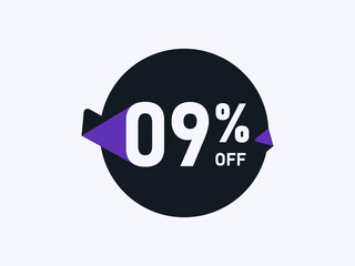 Special Offer 9% off Round Sticker Design Vector