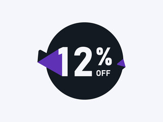 Special Offer 12% off Round Sticker Design Vector
