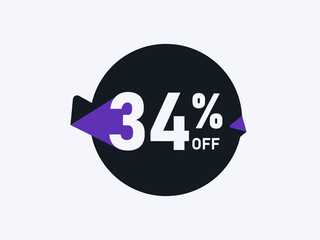 Special Offer 34% off Round Sticker Design Vector