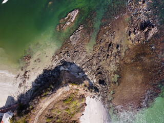 toma aerea de tenacatita jalisco mexico