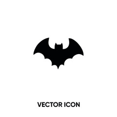 Fototapeta premium Bat vector icon. Modern, simple flat vector illustration for website or mobile app.Flying bat symbol, logo illustration. Pixel perfect vector graphics 