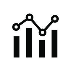 Obraz na płótnie Canvas Analytics graph icon
