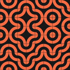 Abstract Geometric Pattern generative computational art illustration