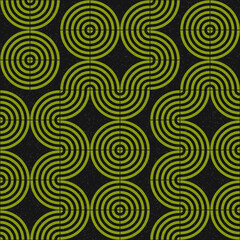 Abstract Geometric Pattern generative computational art illustration