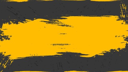 Abstract Black Yellow Sport Grunge Background Template