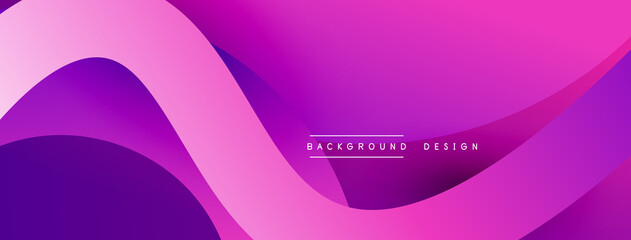 Abstract overlapping lines and circles geometric background with gradient colors