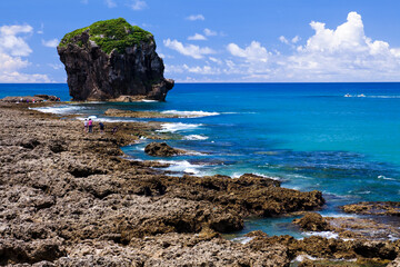 Chuanfanshi Coast is located in the Kenting National Park of Pingtung, Taiwan. 