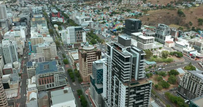 Aerial view. Cape Town business center.