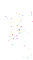 Festive brilliant confetti. Celebration stars. Col