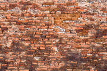 Old brick walls. Abstract texture of red brick wall