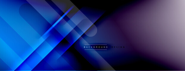 Abstract background - lines composition created with lights and shadows. Technology or business digital template. Trendy simple fluid color gradient abstract background with dynamic