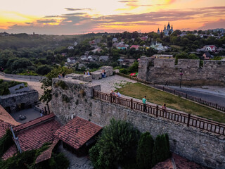 Obraz premium Kamianets-Podilskyi sunset