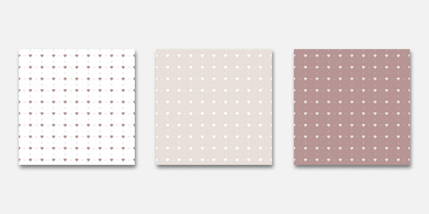 Pattern seamless heart abstract background dusty pink luxury color geometric vector.