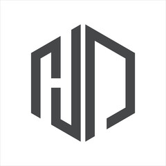 creative simple vector logo design initial wh