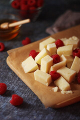 Pecorino romano - hard cheese from Lazio region, Italy