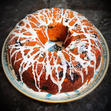 Blueberry Banana Bundt Cake