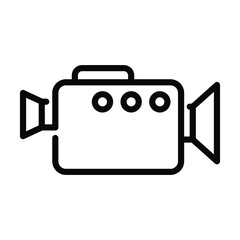 Movie Camera vector line Icon-  Modern style high quality vector illustration.