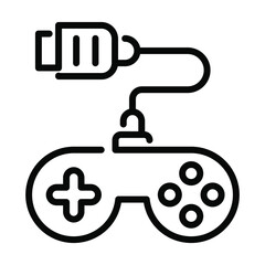 Gamepad vector line Icon-  Modern style high quality vector illustration.