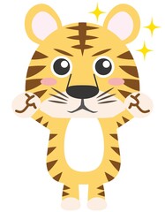 寅06_01（ガッツポーズをする寅の全身）