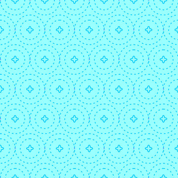 abstract geometric circle seamless pattern light blue background is good for shirts