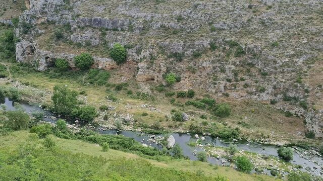 Panorama of the canyon of Matera, Basilicata, Italy