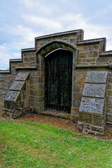 Fototapeta na wymiar Entrance Gate Of Ford Castle - Berwick-upon-Tweed, England,United Kingdom